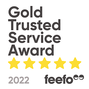 Feefo Gold Trusted Service Award 2022